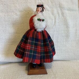 Simpich Character Dolls Girl‎ Caroler With Hand Muff Vintage 1985